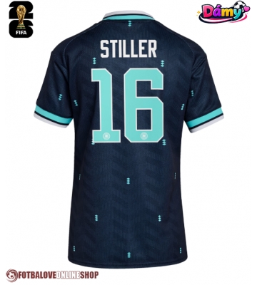 Německo Angelo Stiller #16 Venkovní Dres pro Dámy MS 2026 Krátkým Rukávem